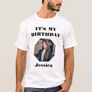 Personligen "Det är min födelsedag" - Fotodesign - T Shirt