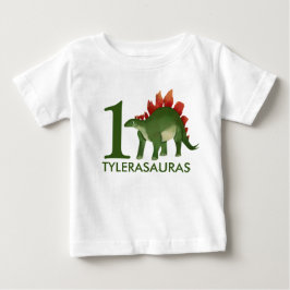 Personligen Dinosaur Shirt, 1:a födelsedag T Shirt