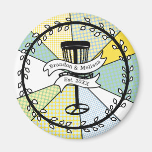 Personligen Disk Golf par fastställt datum Magnet