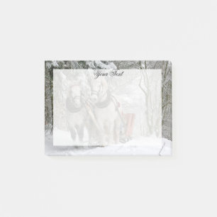 Personligen Draft Horses Post-it Block