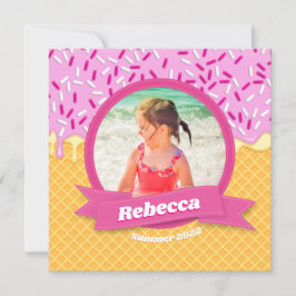 Personligen "Drickning" Sommardatum för isgräddnin