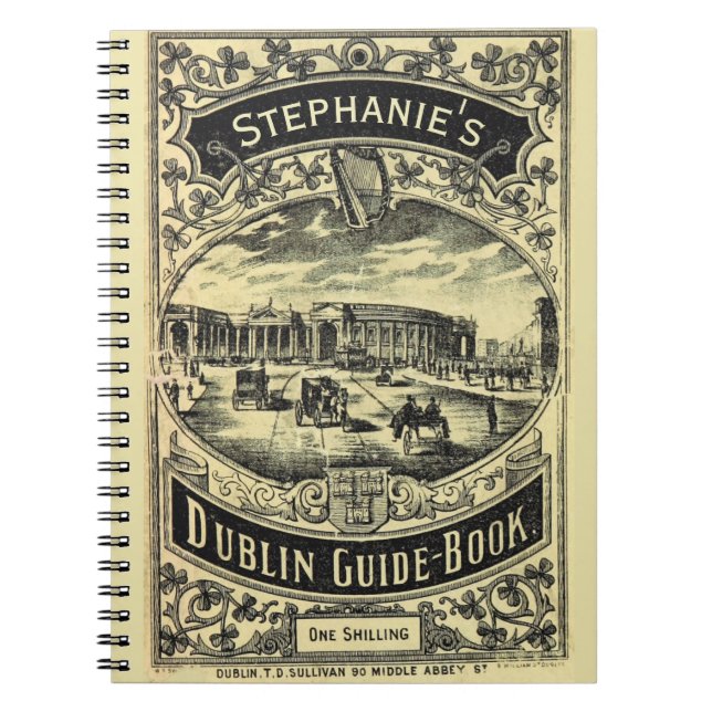 Personligen Dublin Guide Bok Anteckningsbok (Framsidan)