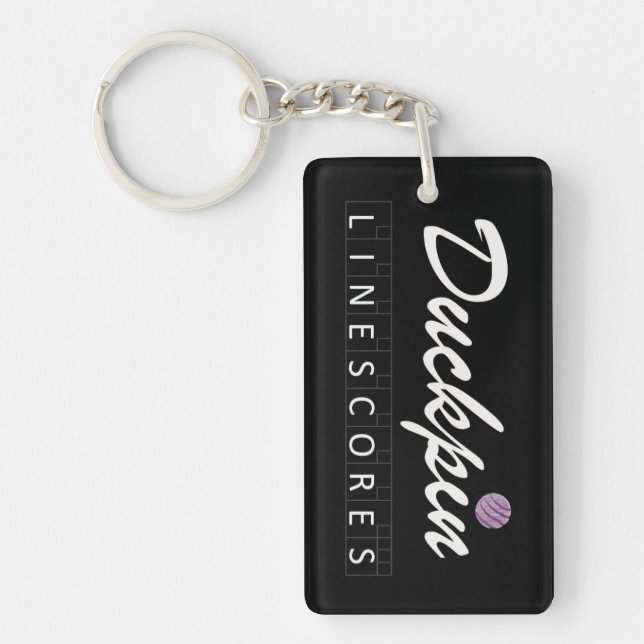Personligen Duckpin fodrar ställningar Keychain -2 (Framsidan)