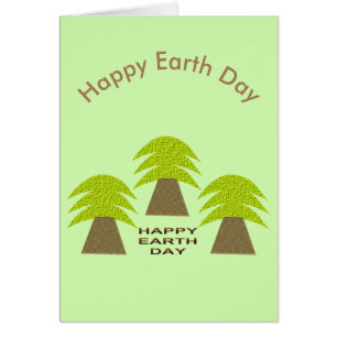 Personligen Earth Day Träd Hälsningskort