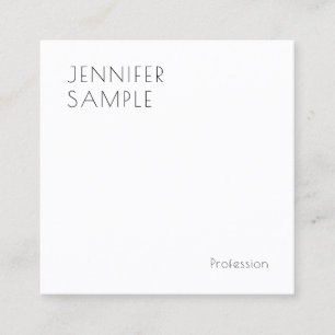 Personligen elegant Modern Simple Template Fyrkantigt Visitkort