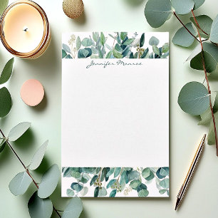 Personligen Eucalyptus gräns Brevpapper