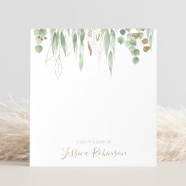 Personligen Eucalyptus Greenery Anteckningsblock