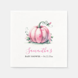Personligen Fall Baby Shower-tema Pappersservett