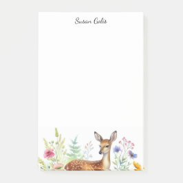 Personligen Fallow Doe Hjort Post-it Block