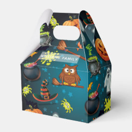 Personligen Family Namn Halloween mönster Presentaskar