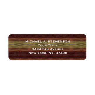 Personligen Färgstreck, typografi Returadress Etikett