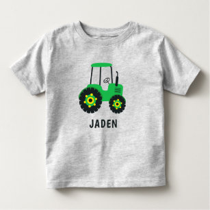 Personligen Farm Fordon för Grönt av barn T Shirt