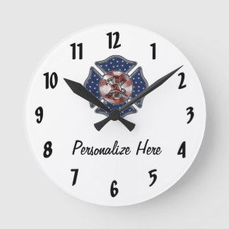 Personligen Firefighter Rund Klocka