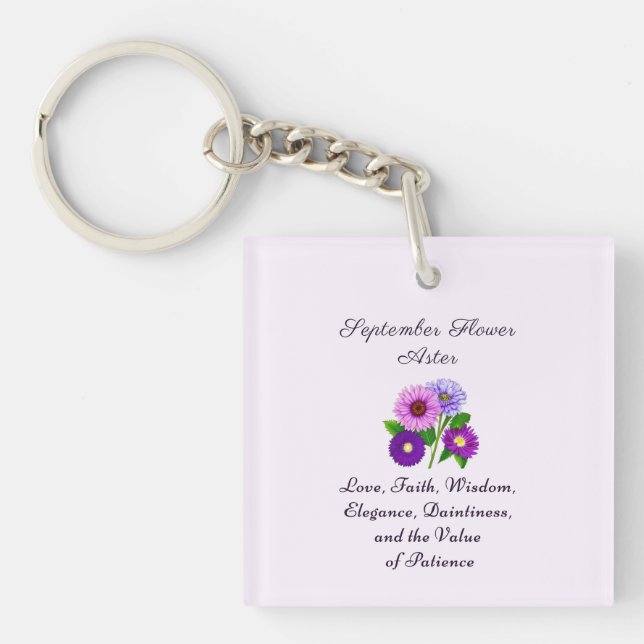 Personligen Flower Aster i september (Framsidan)
