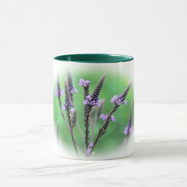 Personligen Flower med Lolly Vervain Flower Mugg (Center)