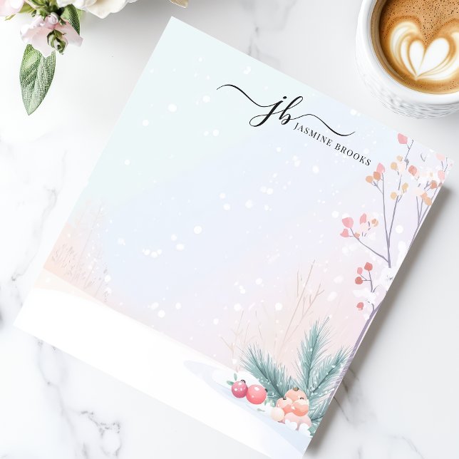 Personligen för botaniska prydnadsföremål i Winter Anteckningsblock (Skapare uppladdad)