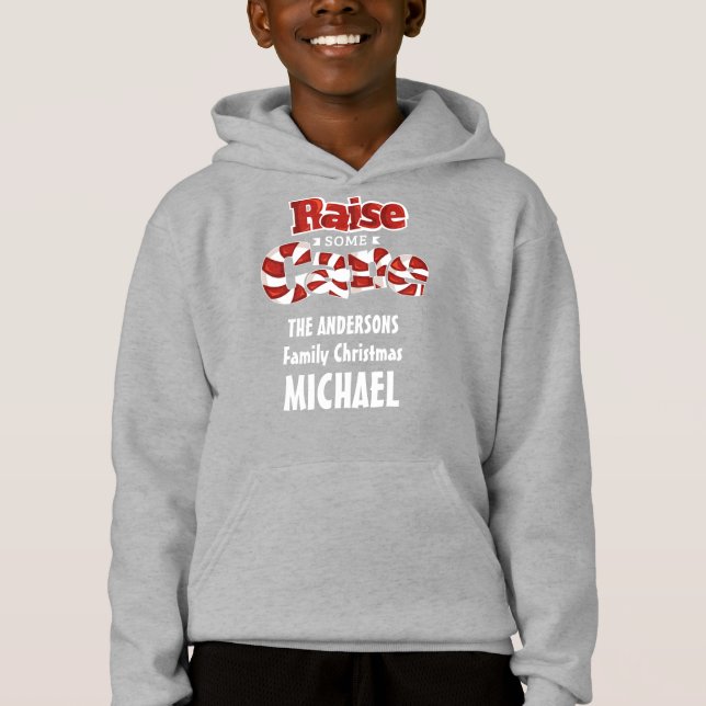 Personligen för Candy cane-familjens jul T Shirt (Framsida)
