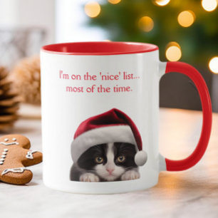 Personligen för den fina Tuxedo-listan Santa Hat N Mugg