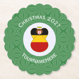 Personligen för den tyska juljuljulen, Flagga Underlägg Papper