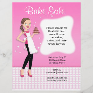Personligen för den vackra Bake Sale Flyer