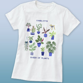 Personligen för drottning av växter t shirt