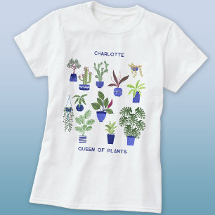 Personligen för drottning av växter t shirt