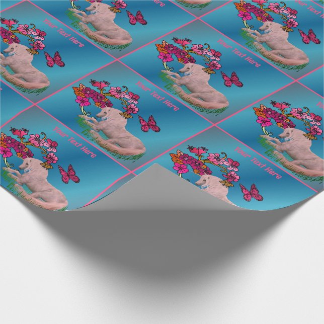 Personligen för konditorivaror och blommor presentpapper (Hörn)