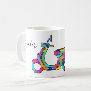 Personligen för kopierad motor Scooter Moped Kaffemugg