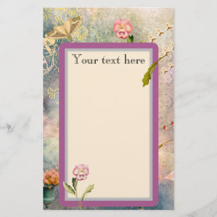 Personligen för månadsvisa och pansier - Romantisk Brevpapper