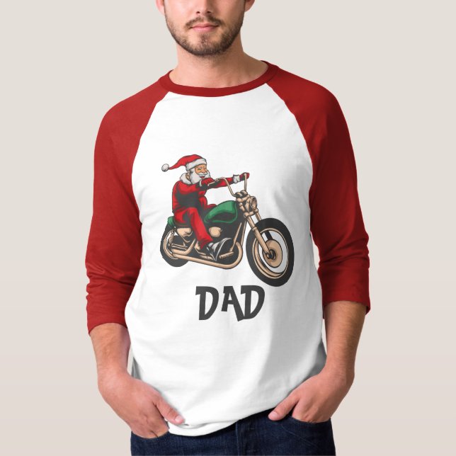 Personligen för motorcyklist i lycklig t shirt (Framsida)