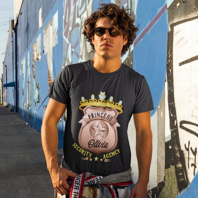 Personligen för säkerhetsbyrån för eget namn Princ T Shirt (Skapare uppladdad)