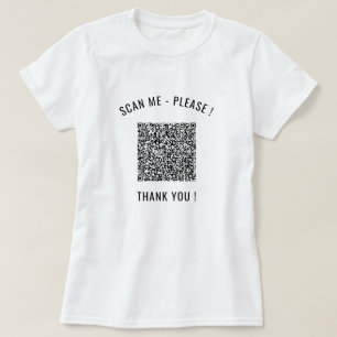Personligen för skanningsinformation för QR-kod fu T Shirt