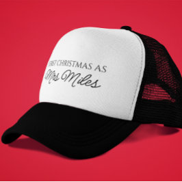 Personligen "Första jul som fru" Efternamn Keps