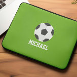 Personligen Fotboll Laptop Fodral<br><div class="desc">Fotbollsungarnas Personlig design.</div>