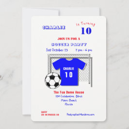 Personligen Fotbollsfartyg i Party Inbjudningar