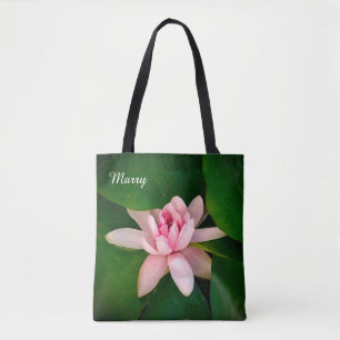Personligen Foto för vacker Lotus Flower Tygkasse