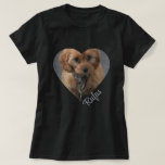 Personligen Foto och text T Shirt<br><div class="desc">Skapa en Anpassningsbar med en unik anpassad personlig Foto och t-shirt från Ricaso - designad med ett hjärta ram som visar ditt foto på ett trendig sätt</div>
