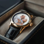 Personligen Foto på årsdagen Armbandsur<br><div class="desc">Elegantens utformning med en personlig perfekt för julklappar,  som en gåva från Fars dag,  bröllop-årsdag osv.</div>