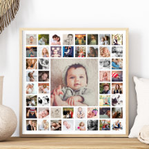 Personligen Fotokollage i anpassningsbar-familjen