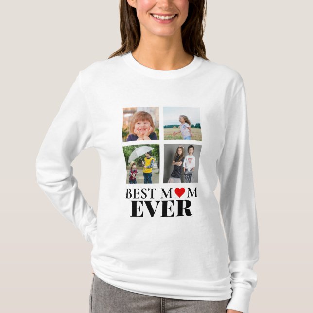 Personligen Fotokollage T Shirt (Framsida)