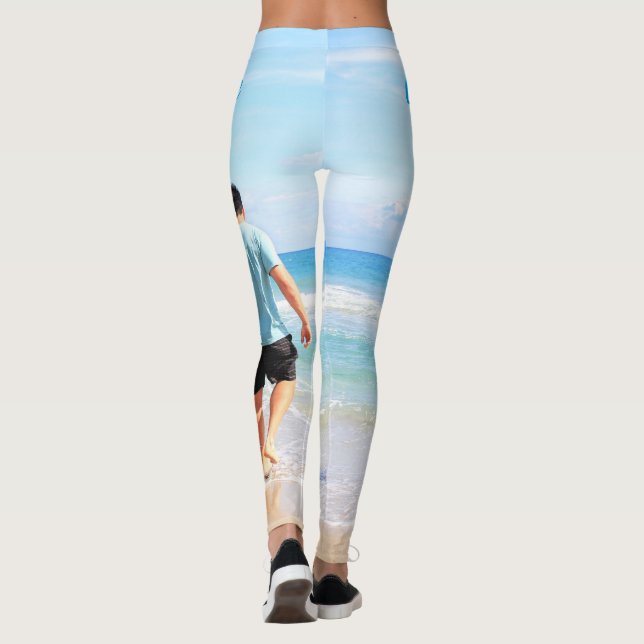 Personligen Fotokopplingar med Anpassningsbar Leggings (Baksida)