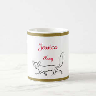 Personligen "Foxy"-design Mugg