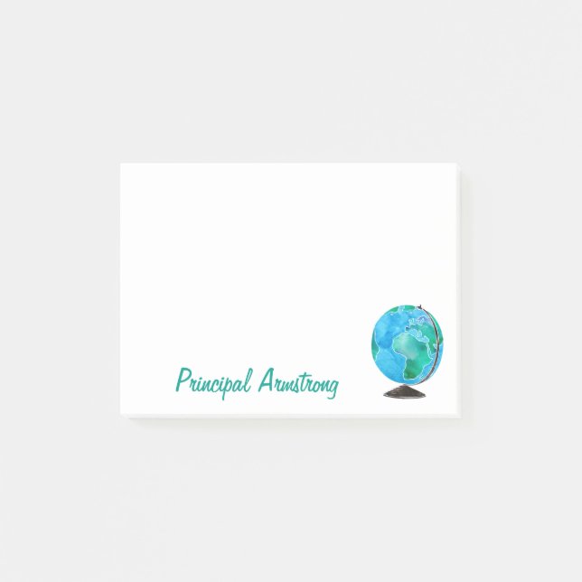 Personligen från skrivbordet av skolar rektor post-it block (Framsida)