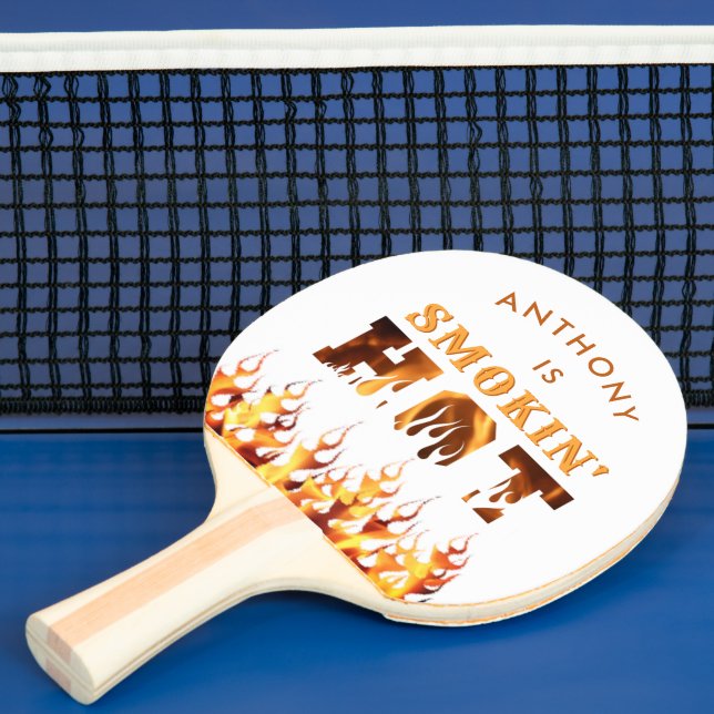 Personligen Funny ROKIN HETT Fire Flames Pingisracket (Insitu)
