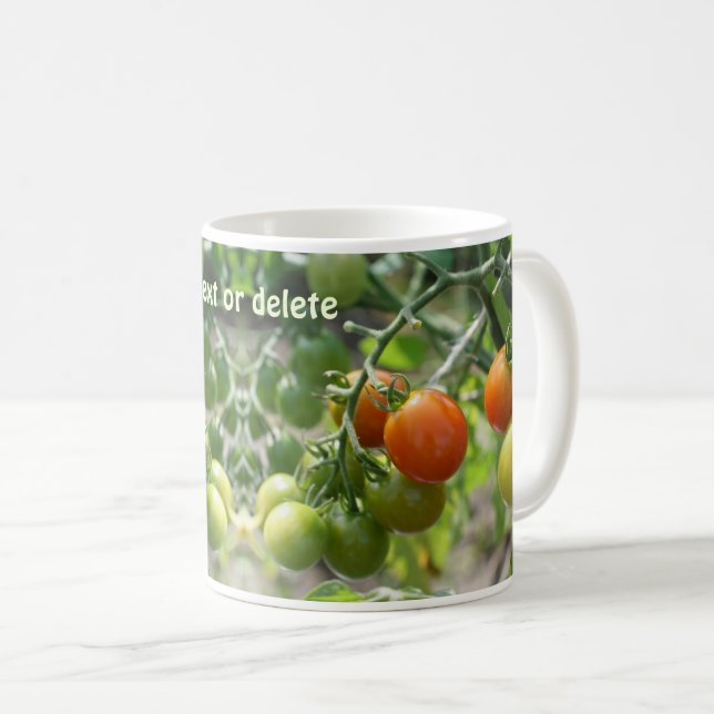 Personligen Garden Cherry Tomates Nature Kaffemugg (Framsida höger)