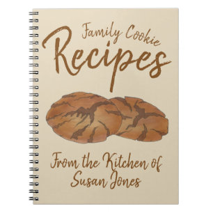 Personligen Gingersnap- för cookies-recept i famil Anteckningsbok