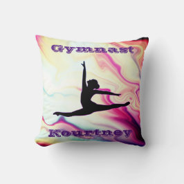Personligen Girls Gymnast Golv Beam Vault Pub Kudde