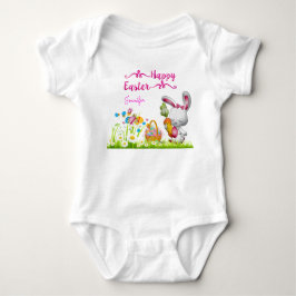 Personligen glad påsk Bunny och Eggs Flicka T Shirt