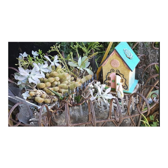 Personligen Gnome Home Skogen Fantasy Photogratogr Fototryck (Framsidan)