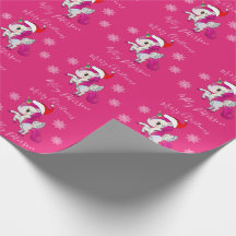 personligen god jul unicorn & snöflingor